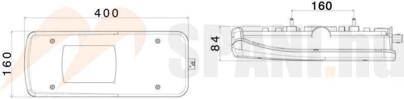 Mercedes Sprinter hátsó lámpa LED bal